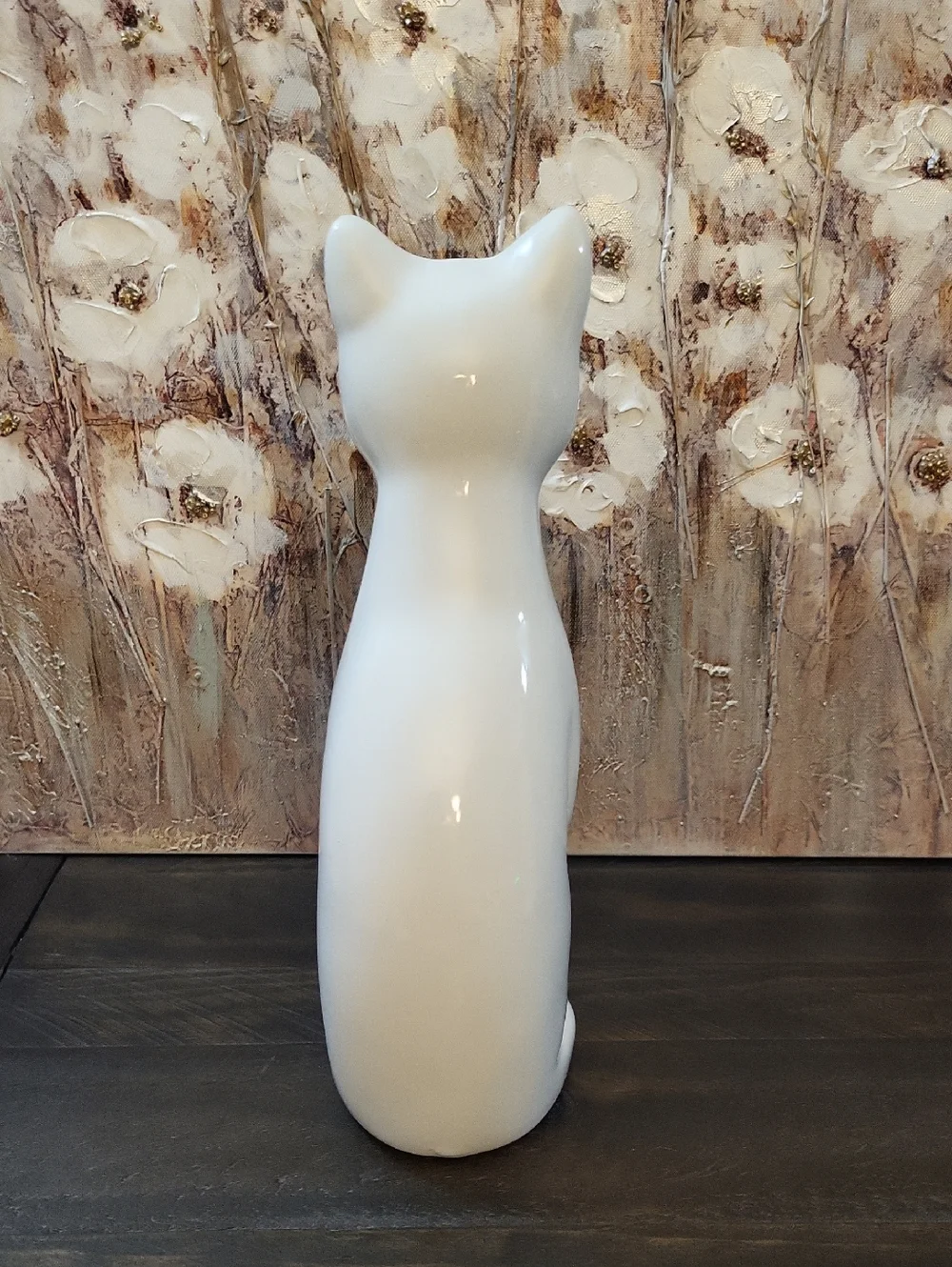 2 Pier 1 Ceramic Sitting White Cats